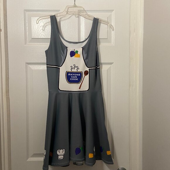 Anyone can Cook theme skater style dress.  Small NEW by Mouse Runner Design. - Picture 1 of 14